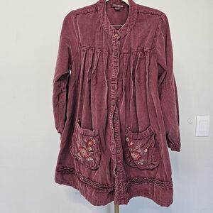 April Cornell Rich Burgundy Knit Top